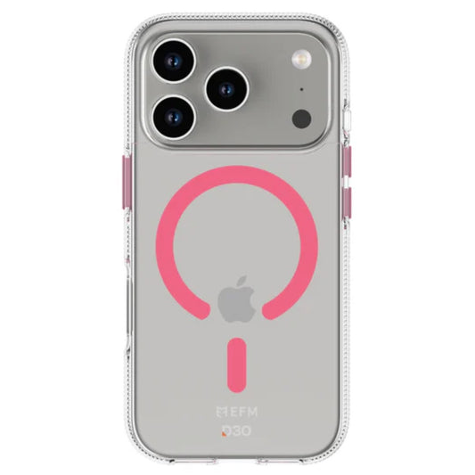 EFM Ibiza Glow In The Dark with D3O Zero Case (Suits iPhone 17 Pro Max) - Pink