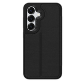 EFM Monaco Vegan Leather D3O BIO Wallet Case (Suits Galaxy S25 Plus) - Black