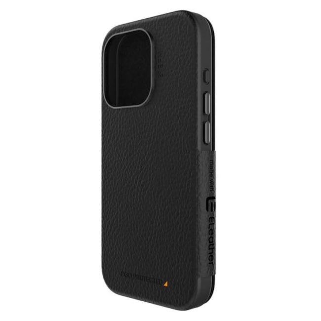 EFM Monaco Wallet Armour with D3O Case (Suits iPhone 15 Pro) - Black/ Space Grey