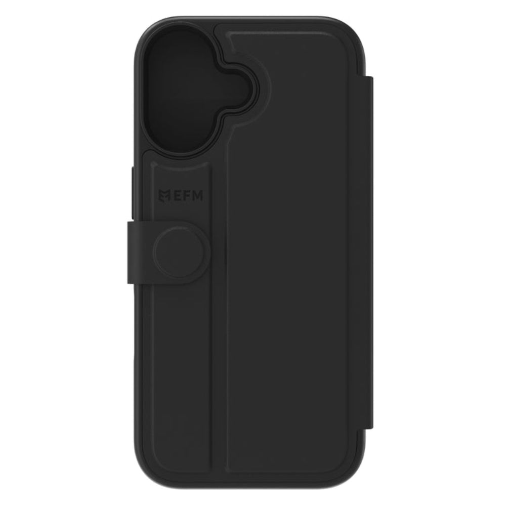 EFM Venice Wallet Case (Suits iPhone 17) - Black