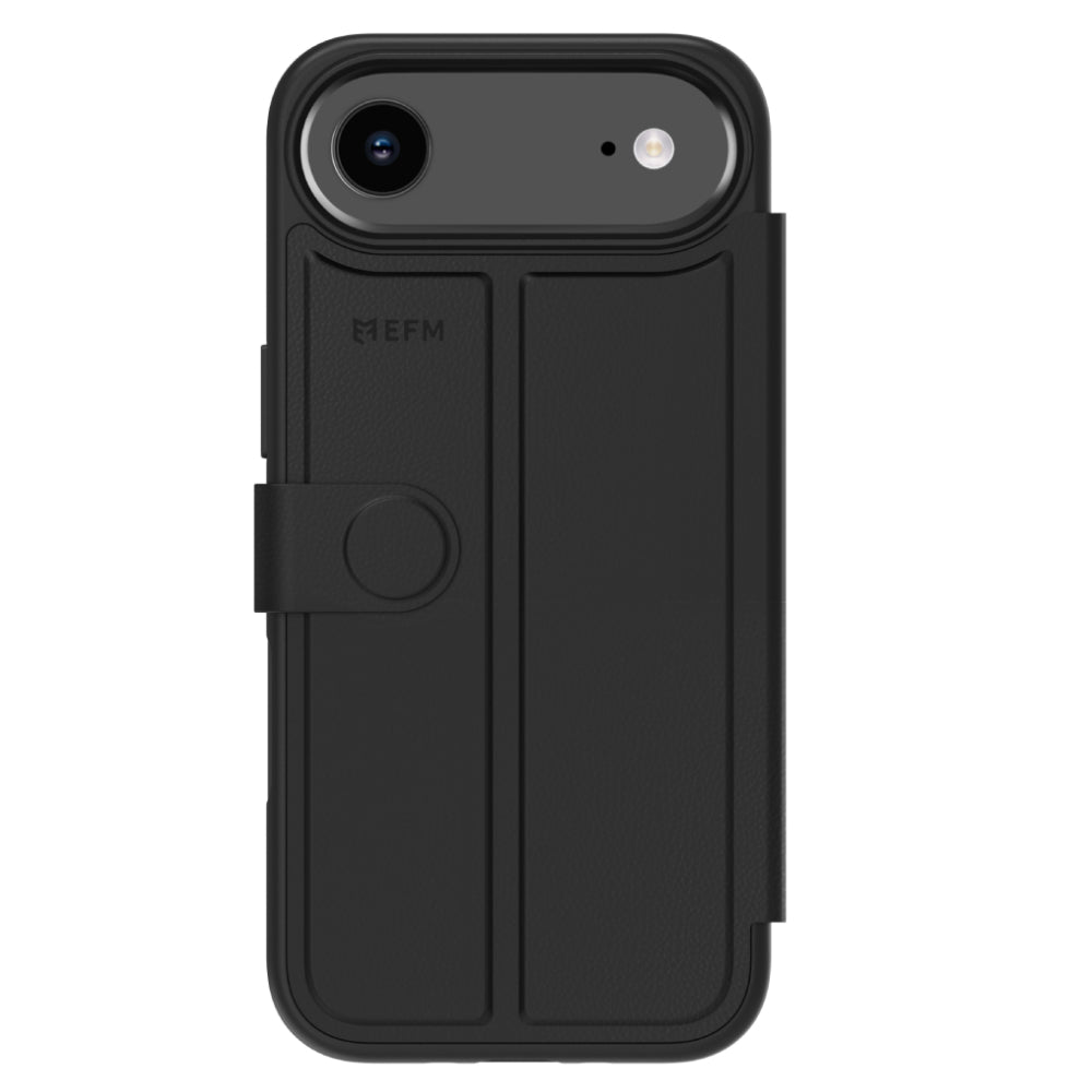 EFM Venice Wallet Case (Suits iPhone 17 Air) - Black