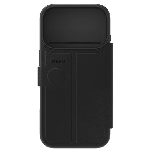 EFM Venice Wallet Case (Suits iPhone 17 Pro) - Black