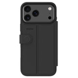 EFM Venice Wallet Case (Suits iPhone 17 Pro) - Black
