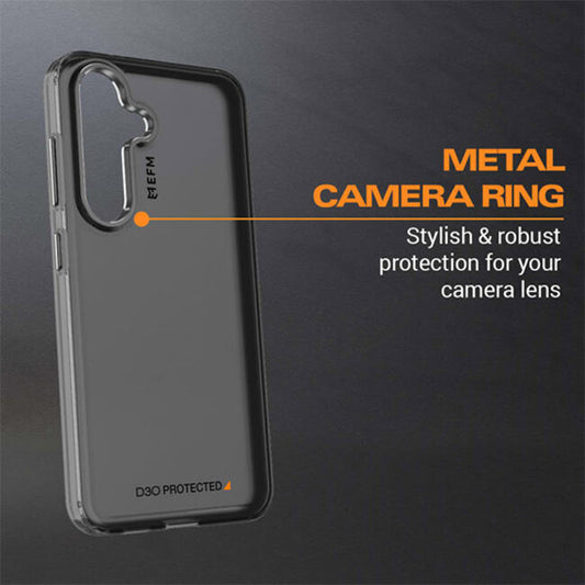 EFM Volta Case Armour with D3O BIO Case (Suits Galaxy S24) - Clear/Black