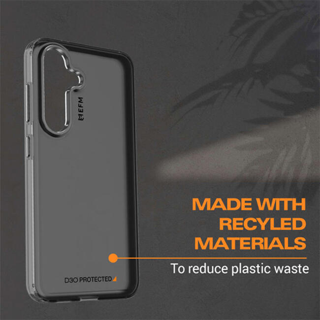 EFM Volta Case Armour with D3O BIO Case (Suits Galaxy S24 Plus) - Clear/Black