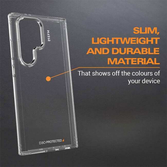 EFM Volta Case Armour with D3O BIO Case (Suits Galaxy S24 Ultra) - Clear