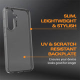 EFM Zurich Case Armour Case (Suits Galaxy S24 Plus) - Clear/Black
