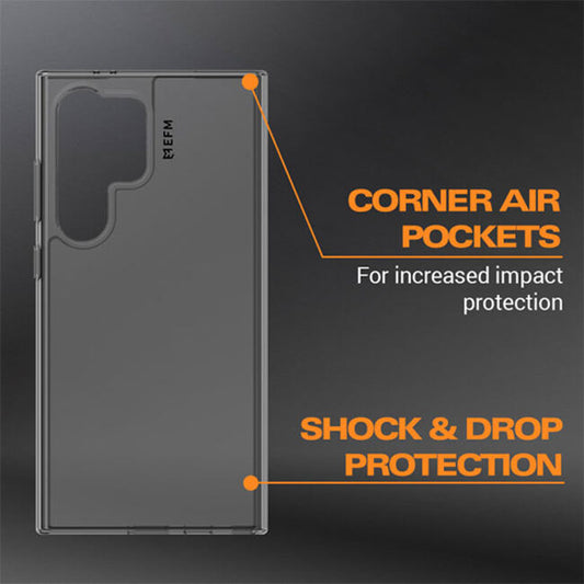 EFM Zurich Case Armour Case (Suits Galaxy S24 Ultra) - Clear/Black