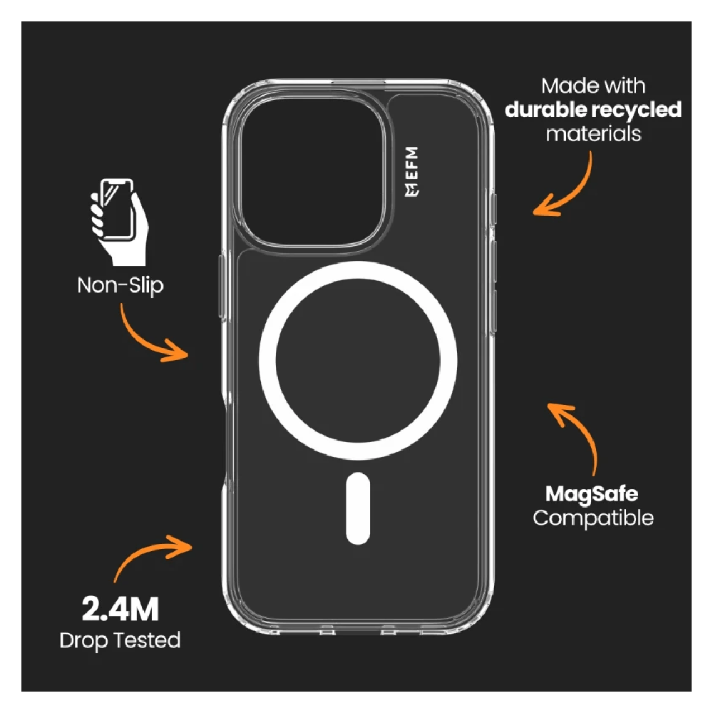 EFM Zurich Case (Suits iPhone 16 Pro Max) - Clear