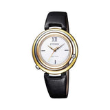 CITIZEN Eco-Drive Analog White Dial Women's Watch (EM0656-15A)