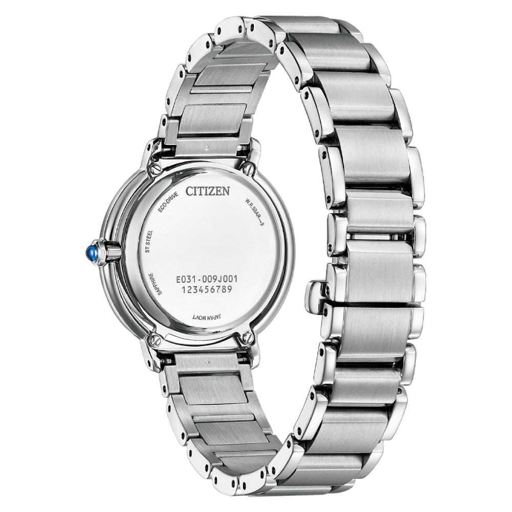Citizen Eco-Drive Mother of Pearl Stainless Steel Women's Watch (EM1100-84H)