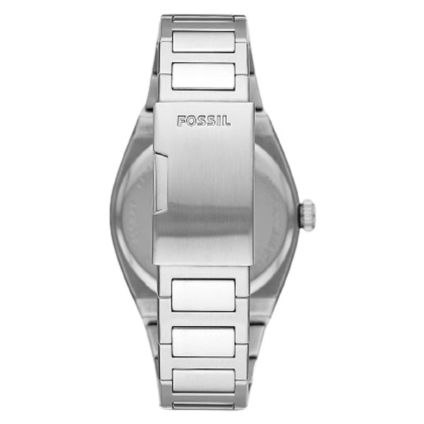 Fossil Everett Three-Hand Date Red Dial Stainless Steel Men's Watch (FS5984)