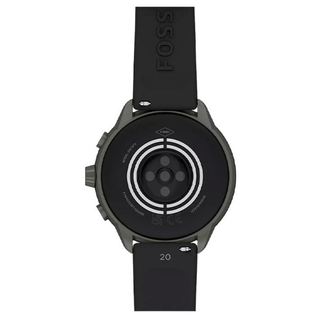Fossil Gen 6 Wellness Edition Smartwatch Black Silicone and Interchangeable Strap and Bumper Set (FTW4072SET)