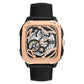 Fossil Inscription Automatic Black Leather Watch (ME3205)