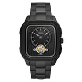 Fossil Inscription Automatic Black Stainless Steel Men’s Watch (ME3238)