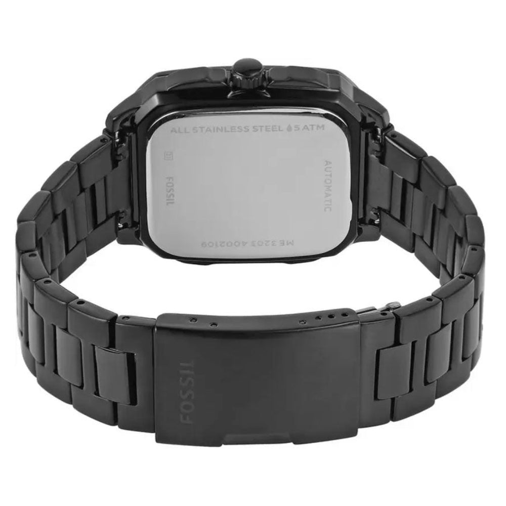 Fossil Inscription Automatic Smoke Stainless Steel Men's Watch (ME3203)