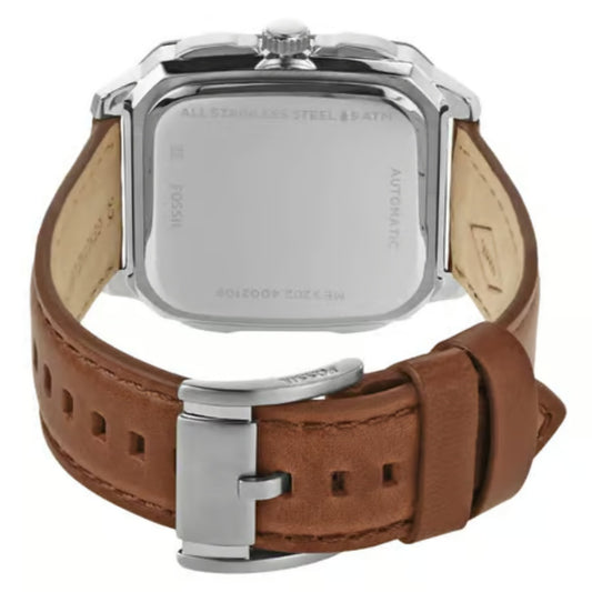 Fossil Inscription Automatic Brown Leather Watch (ME3202)