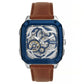 Fossil Inscription Automatic Brown Leather Watch (ME3202)