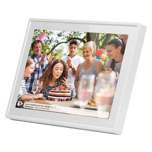 Frameo 10.1-inch Smart Photo Frame - White