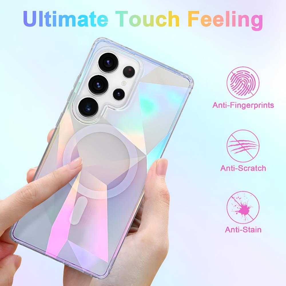 Soka Holographic Magnetic Case (Suits Galaxy S25 Ultra) - Iridescent