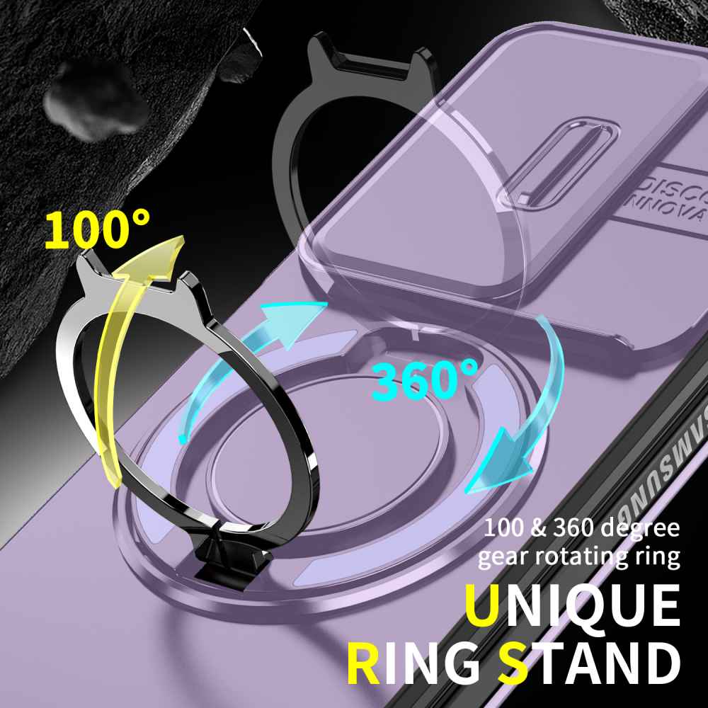 Soka Smooth Armor with Stand Case (Suits Galaxy Z Fold 7) - Purple