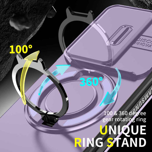Soka Smooth Armor with Stand Case (Suits Galaxy Z Fold 7) - Purple