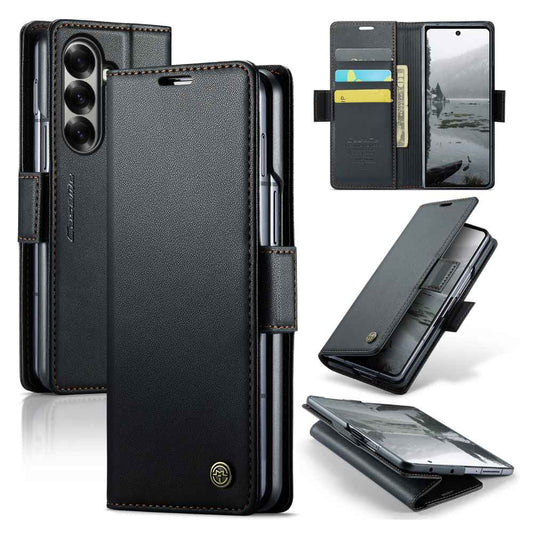 Soka Wallet Case (Suits Galaxy Z Fold 7) - Black
