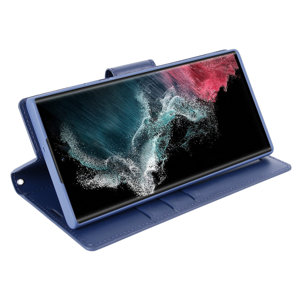 Soka Hanman Wallet Case (Suits Galaxy S25 Ultra) - Blue