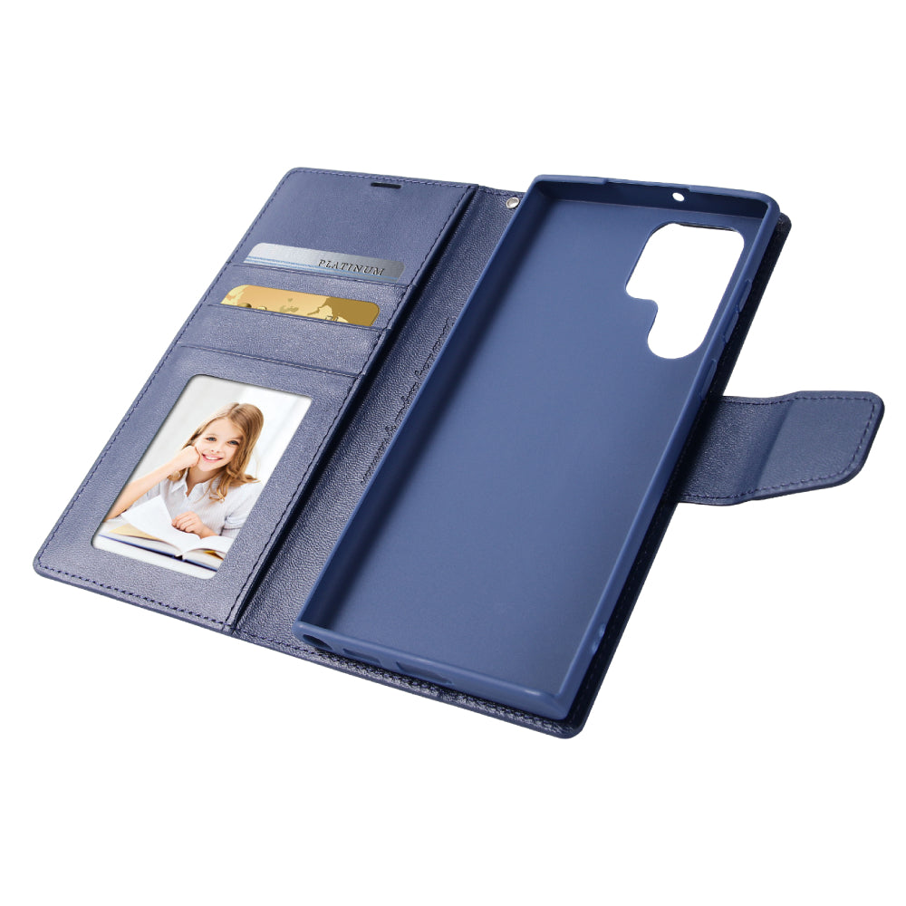 Soka Hanman Wallet Case (Suits Galaxy S25 Ultra) - Blue