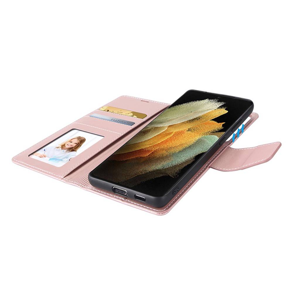 Soka Hanman Detachable Wallet Case (Suits Galaxy S22 Ultra) - Rose Gold