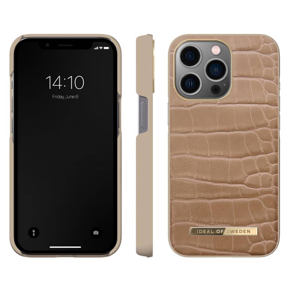 Ideal Of Sweden Atelier Case (Suits iPhone 13 Pro) - Camel Croco