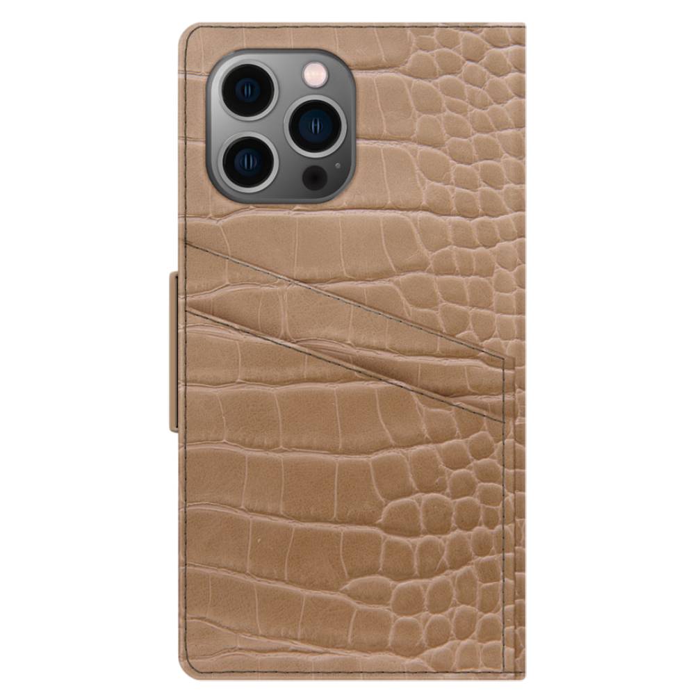 Ideal Of Sweden Atelier Wallet Case (Suits iPhone 13 Pro Max) - Camel Croco