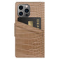 Ideal Of Sweden Atelier Wallet Case (Suits iPhone 13 Pro Max) - Camel Croco