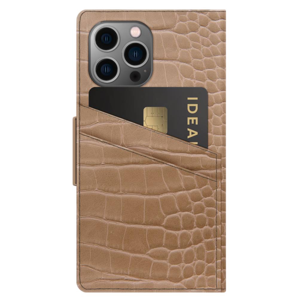 Ideal Of Sweden Atelier Wallet Case (Suits iPhone 13 Pro Max) - Camel Croco