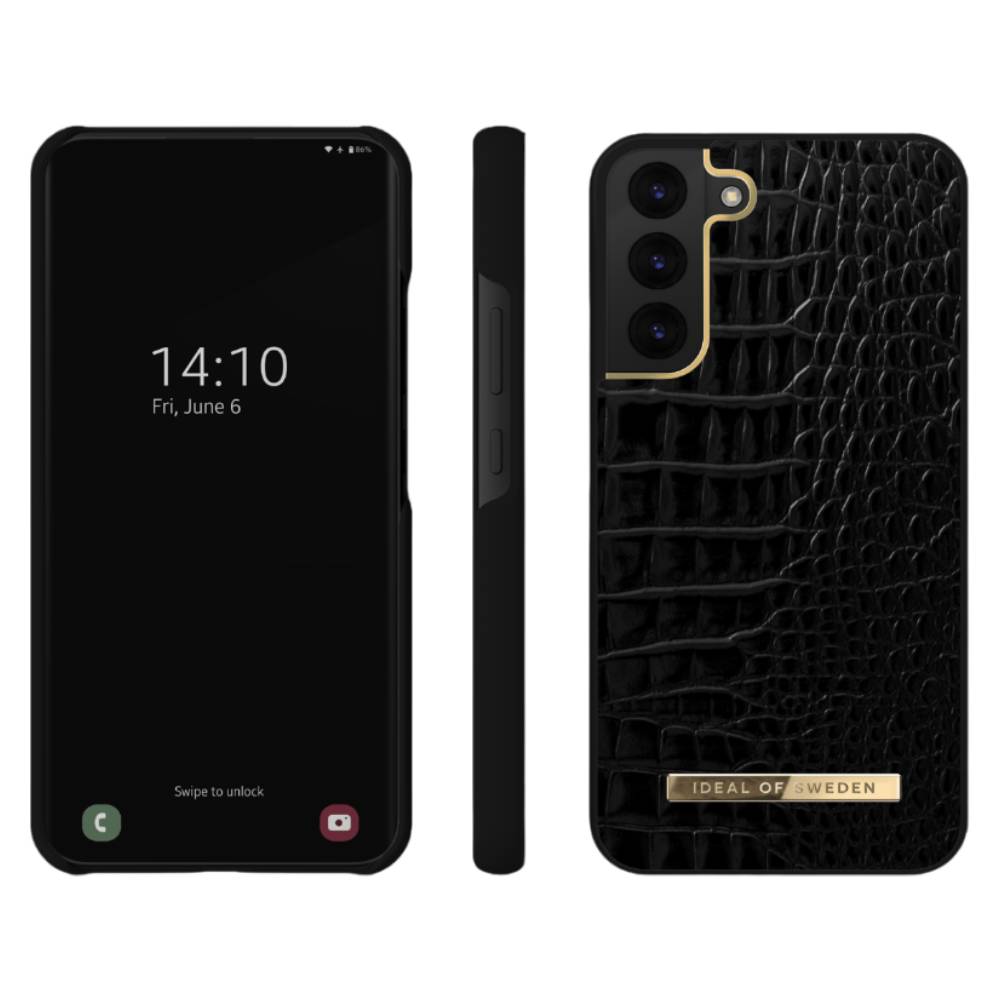 Ideal Of Sweden Atelier Case (Suits Galaxy S22) - Neo Noir Croco