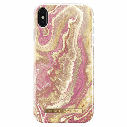 Ideal Of Sweden Fashion Case (Suits iPhone XS Max) - Golden Blush Marble