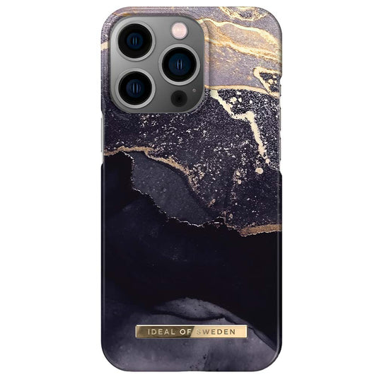 Ideal Of Sweden Fashion Case (Suits iPhone 13 Pro) - Golden Twilight Marble