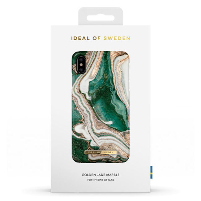 Ideal Of Sweden Fashion Case (Suits iPhone XS Max) - Golden Jade Marble