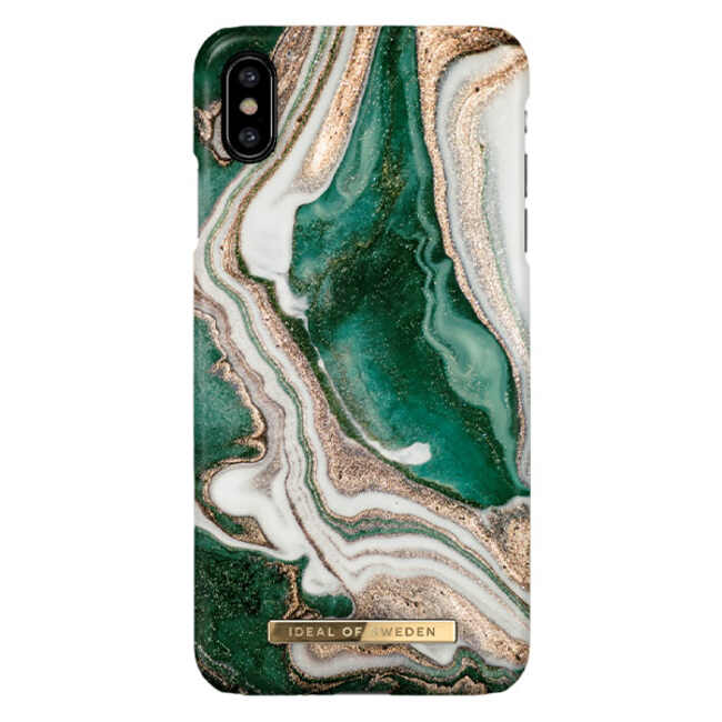 Ideal Of Sweden Fashion Case (Suits iPhone XS Max) - Golden Jade Marble