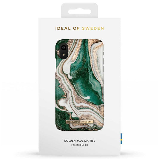 Ideal Of Sweden Fashion Case (Suits iPhone 11/XR) - Golden Jade Marble
