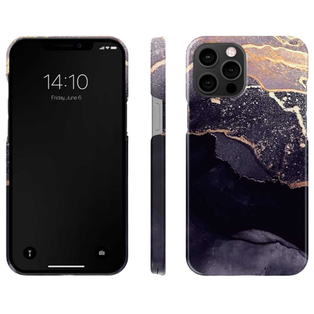Ideal Of Sweden Fashion Case (Suits iPhone 13 Pro Max) - Golden Twilight Marble