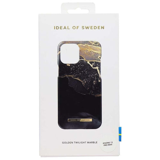 Ideal Of Sweden Fashion Case (Suits iPhone 13 Pro Max) - Golden Twilight Marble