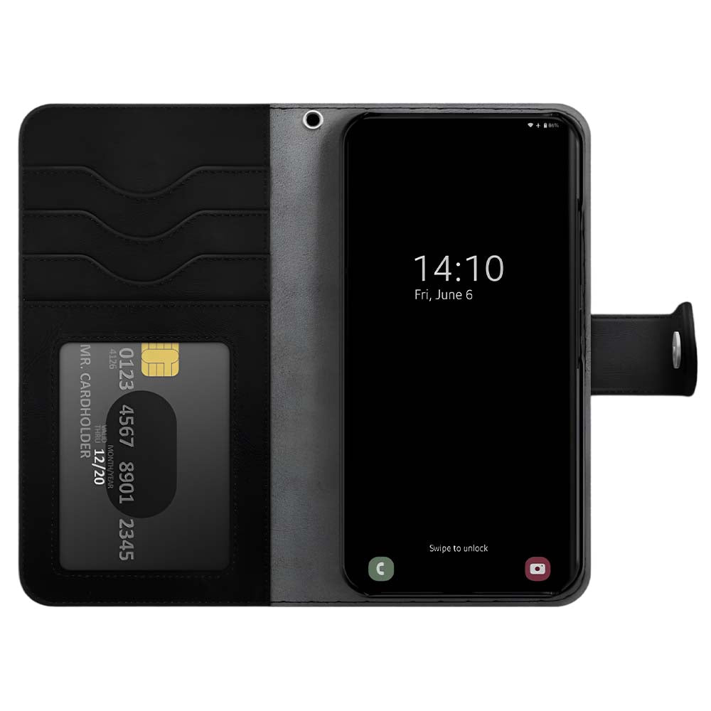 Ideal Of Sweden Magnet Wallet Case (Suits Galaxy S22 Plus) - Black