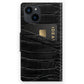 Ideal Of Sweden Atelier Wallet Case (Suits iPhone 13) - Neo Noir Croco