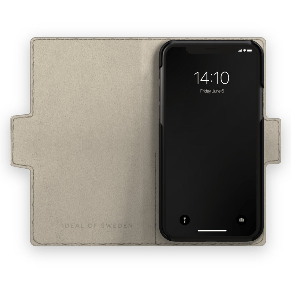 Ideal Of Sweden Atelier Wallet Case (Suits iPhone 13) - Neo Noir Croco