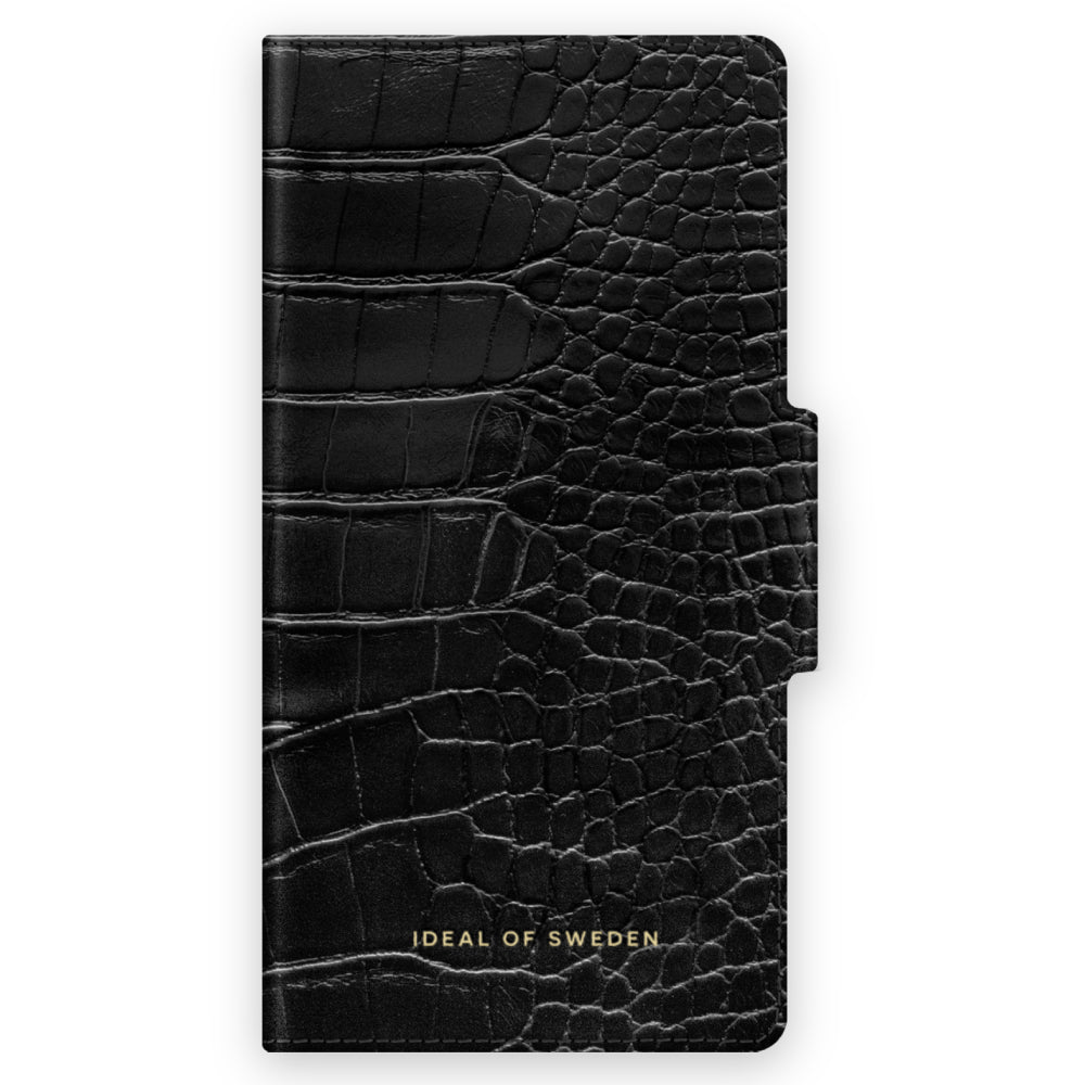 Ideal Of Sweden Atelier Wallet Case (Suits iPhone 13) - Neo Noir Croco
