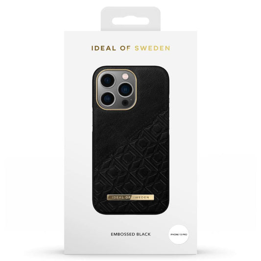 Ideal Of Sweden Atelier Case (Suits iPhone 13 Pro) - Embossed Black