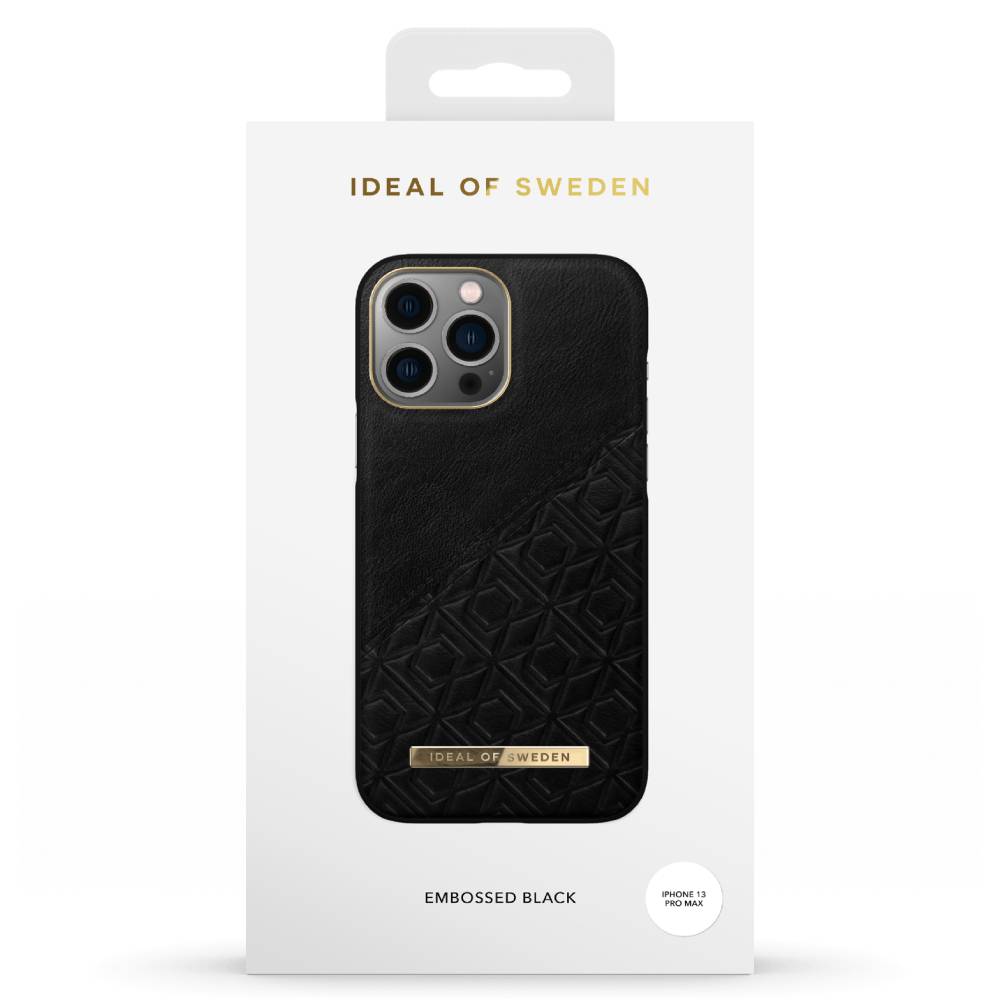 Ideal Of Sweden Atelier Case (Suits iPhone 13 Pro Max) - Embossed Black