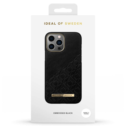Ideal Of Sweden Atelier Case (Suits iPhone 13 Pro Max) - Embossed Black