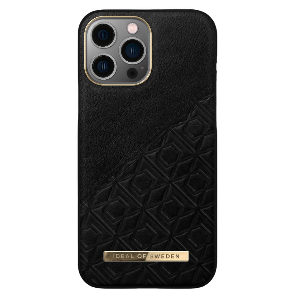 Ideal Of Sweden Atelier Case (Suits iPhone 13 Pro) - Embossed Black